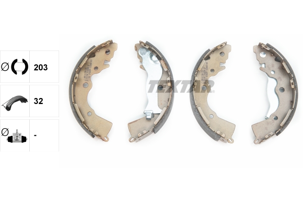 TEXTAR Bremsbackensatz 91068900