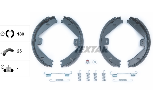 TEXTAR Bremsbackensatz, Feststellbremse 91069100