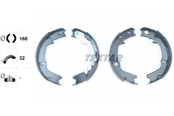 TEXTAR Bremsbackensatz, Feststellbremse 91070300