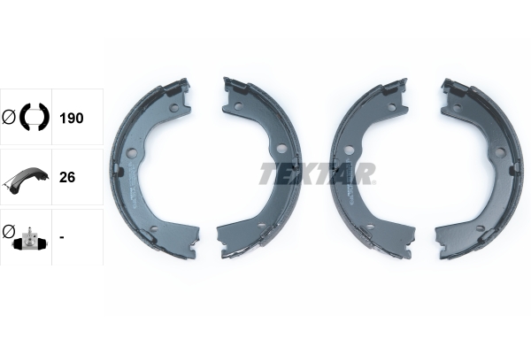 TEXTAR Bremsbackensatz, Feststellbremse 91075900