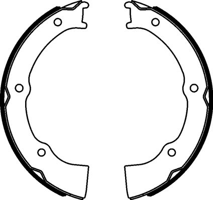 TEXTAR Bremsbackensatz, Feststellbremse 91078100