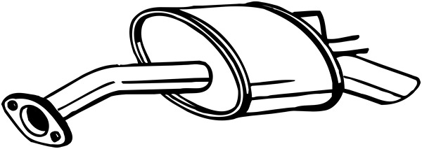 BOSAL Endschalldämpfer 165-285
