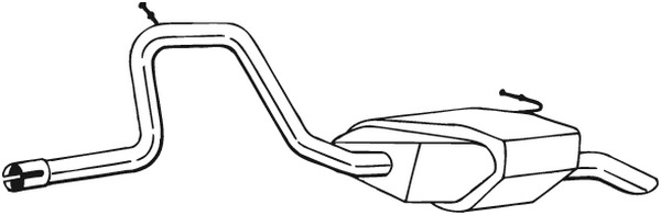 BOSAL Endschalldämpfer 281-731