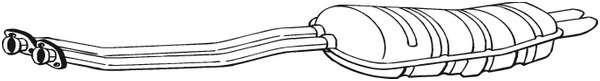 BOSAL Endschalldämpfer 282-215
