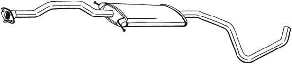 BOSAL Mittelschalldämpfer 284-995