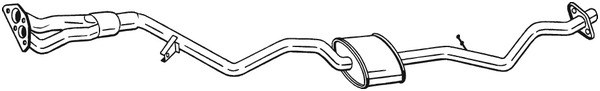 BOSAL Mittelschalldämpfer 293-411
