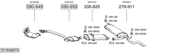 BOSAL Abgasanlage SYS08978
