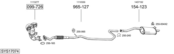 BOSAL Abgasanlage SYS17074