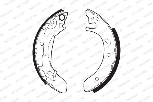FERODO Bremsbackensatz FSB421