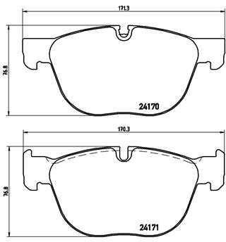 BREMBO Bremsbelagsatz, Scheibenbremse P 06 049