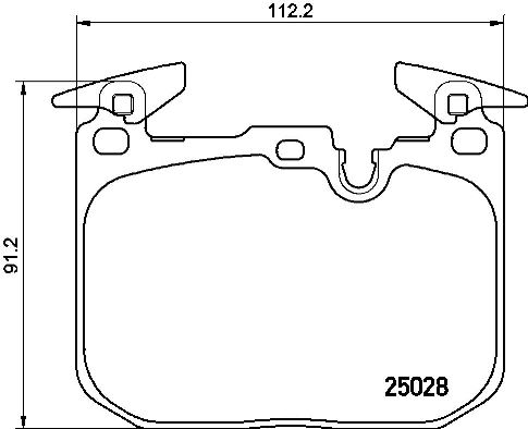 BREMBO Bremsbelagsatz, Scheibenbremse P 06 088
