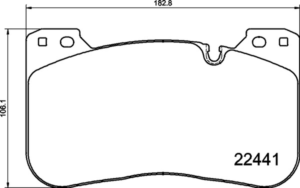BREMBO Bremsbelagsatz, Scheibenbremse P 06 100