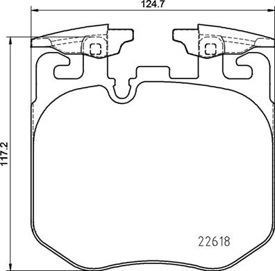BREMBO Bremsbelagsatz, Scheibenbremse P 06 106