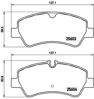 BREMBO Bremsbelagsatz, Scheibenbremse P 24 160