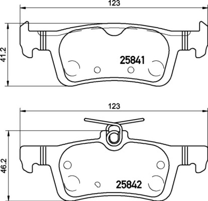 BREMBO Bremsbelagsatz, Scheibenbremse P 24 204