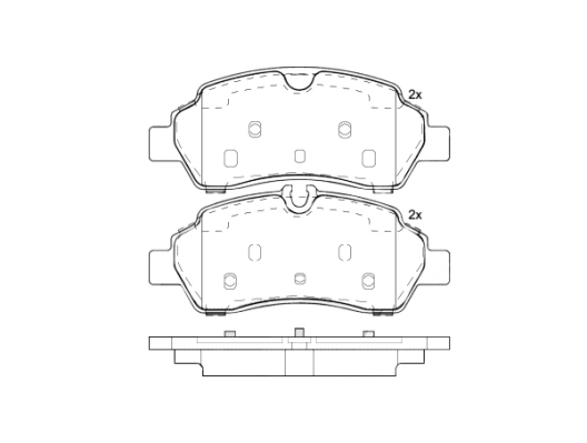 BREMBO Bremsbelagsatz, Scheibenbremse P 24 209