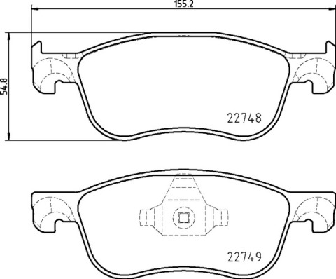BREMBO Bremsbelagsatz, Scheibenbremse P 24 210