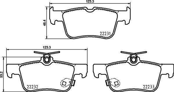 BREMBO Bremsbelagsatz, Scheibenbremse P 24 217