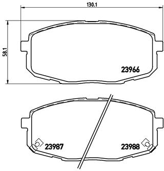 BREMBO Bremsbelagsatz, Scheibenbremse P 30 034X