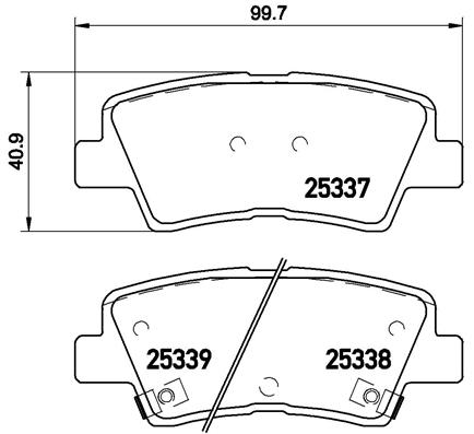 BREMBO Bremsbelagsatz, Scheibenbremse P 30 067X