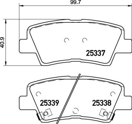 BREMBO Bremsbelagsatz, Scheibenbremse P 30 094