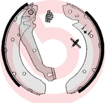 BREMBO Bremsbackensatz S 24 506