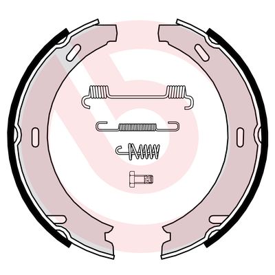 BREMBO Bremsbackensatz, Feststellbremse S 50 507
