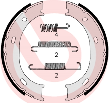 BREMBO Bremsbackensatz, Feststellbremse S 50 510