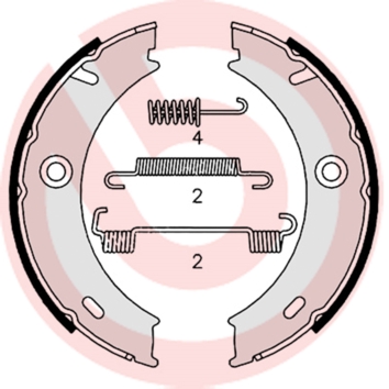 BREMBO Bremsbackensatz, Feststellbremse S 50 512