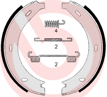 BREMBO Bremsbackensatz, Feststellbremse S 50 517