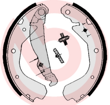 BREMBO Bremsbackensatz S 59 509
