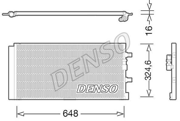 DENSO Kondensator, Klimaanlage DCN02024