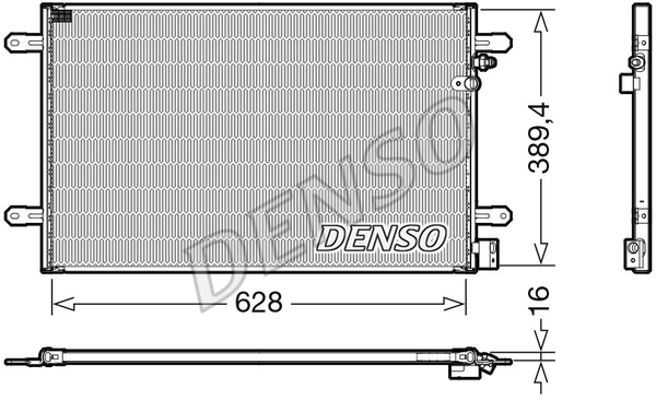 DENSO Kondensator, Klimaanlage DCN02037