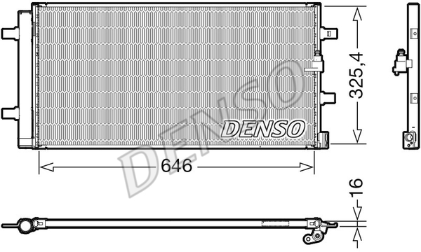 DENSO Kondensator, Klimaanlage DCN02041