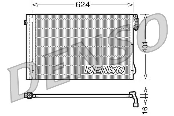 DENSO Kondensator, Klimaanlage DCN05011