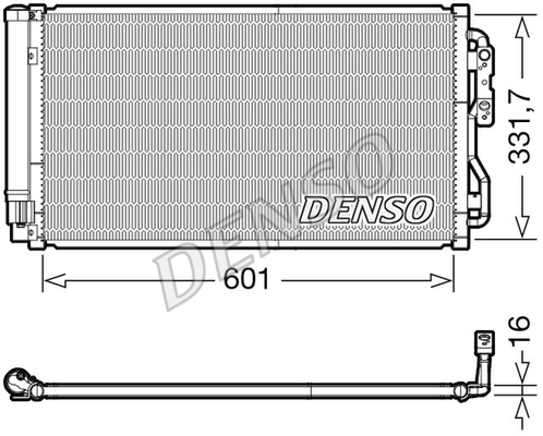 DENSO Kondensator, Klimaanlage DCN05033