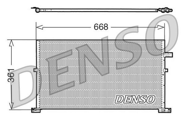 DENSO Kondensator, Klimaanlage DCN10013