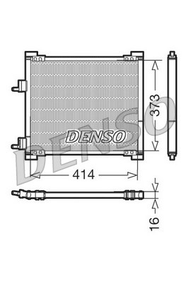 DENSO Kondensator, Klimaanlage DCN10015