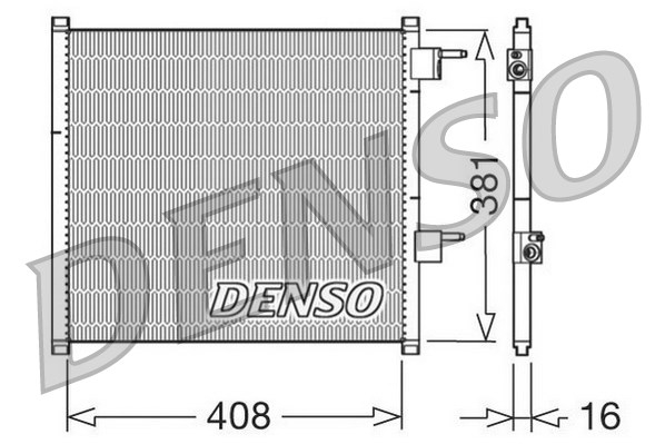 DENSO Kondensator, Klimaanlage DCN10019