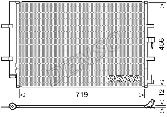DENSO Kondensator, Klimaanlage DCN10036