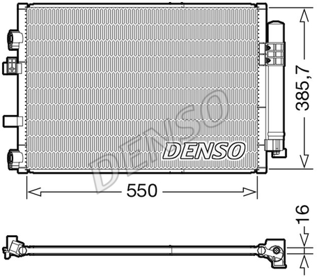 DENSO Kondensator, Klimaanlage DCN10044