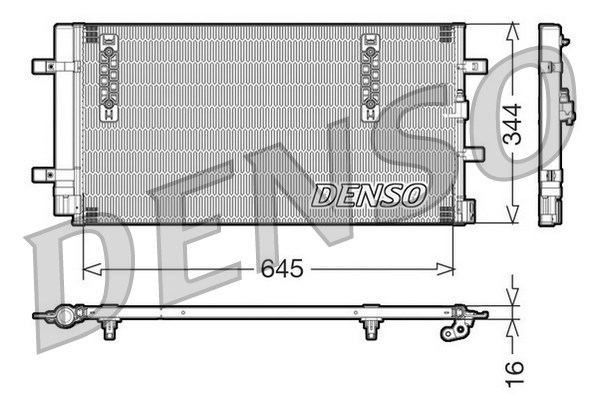 DENSO Kondensator, Klimaanlage DCN32060