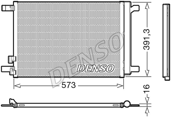 DENSO Kondensator, Klimaanlage DCN32066