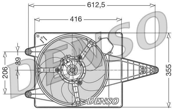 DENSO Lüfter, Motorkühlung DER01004