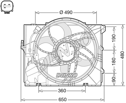 DENSO Lüfter, Motorkühlung DER05011