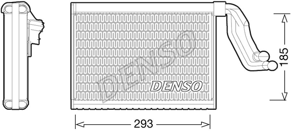 DENSO Verdampfer, Klimaanlage DEV05001