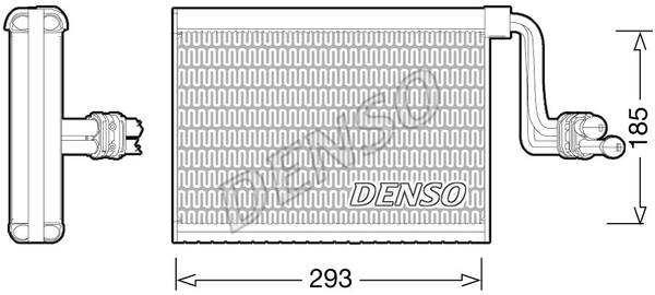 DENSO Verdampfer, Klimaanlage DEV05002