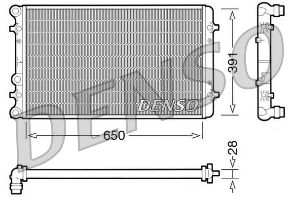 DENSO Kühler, Motorkühlung DRM02007