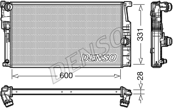 DENSO Kühler, Motorkühlung DRM05014