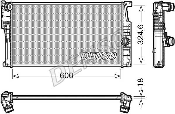 DENSO Kühler, Motorkühlung DRM05017